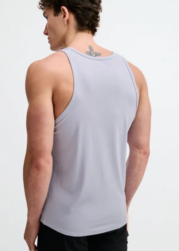 Textured Ribbed Stretch Tank Top