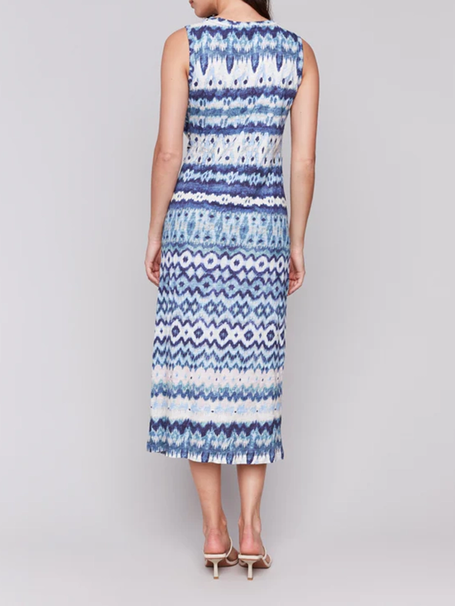 High-End Intellectual Sleeveless Dress