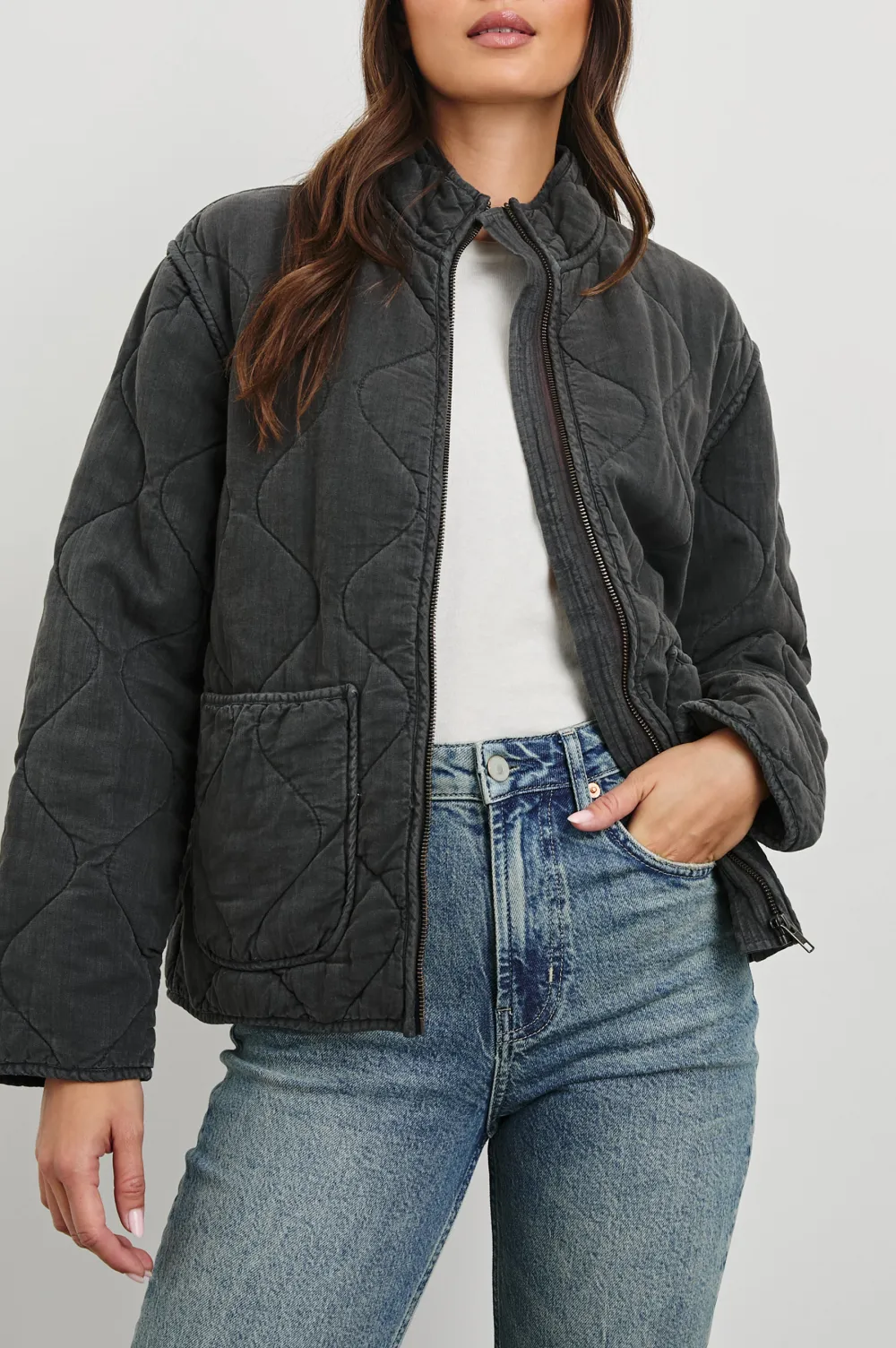 Zippered Large Pocket Warm Women's Jacket