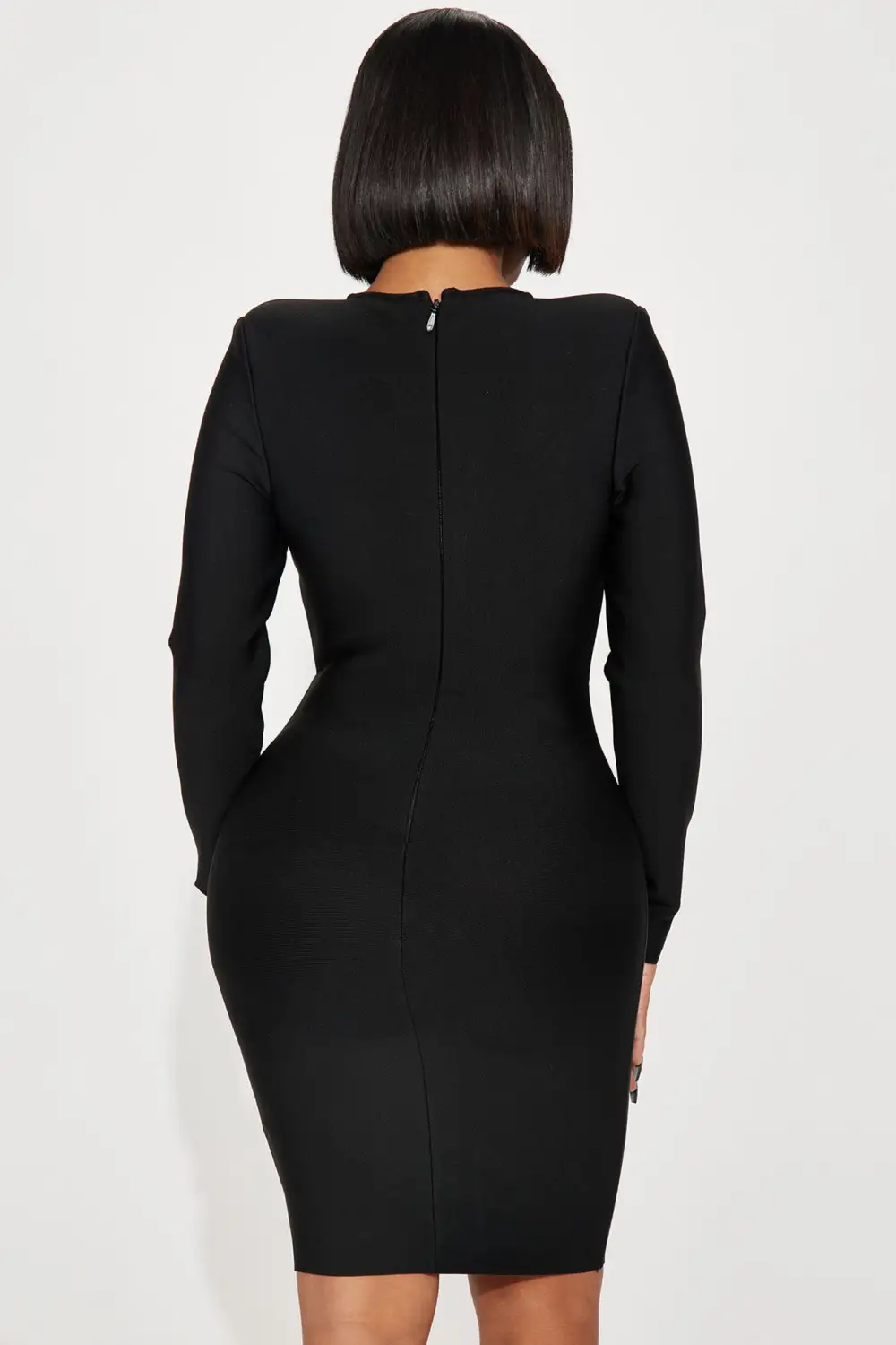 Kaia Bandage Midi Dress - Black