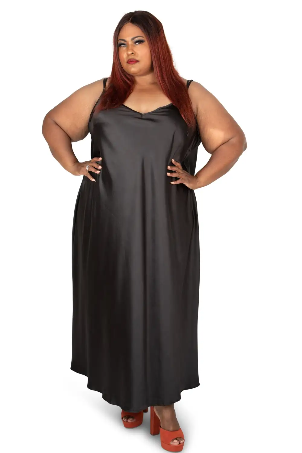 The Best Curve Bias Cut Bamboo Blend Slip Dress - NJ Assortment