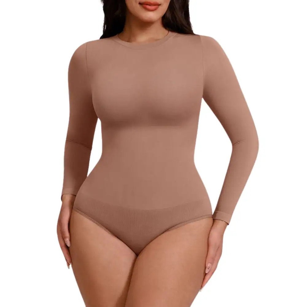 Contour Fit Long Sleeve Shaping Bodysuit