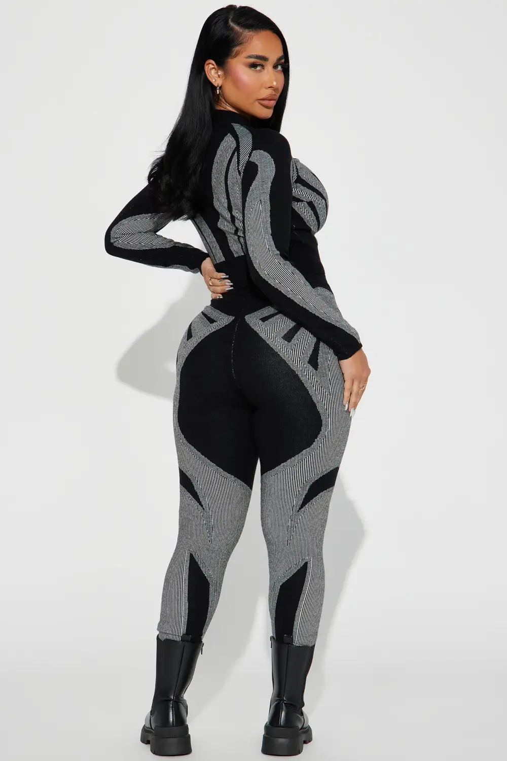 Ava Sweater Legging Set - Black/combo
