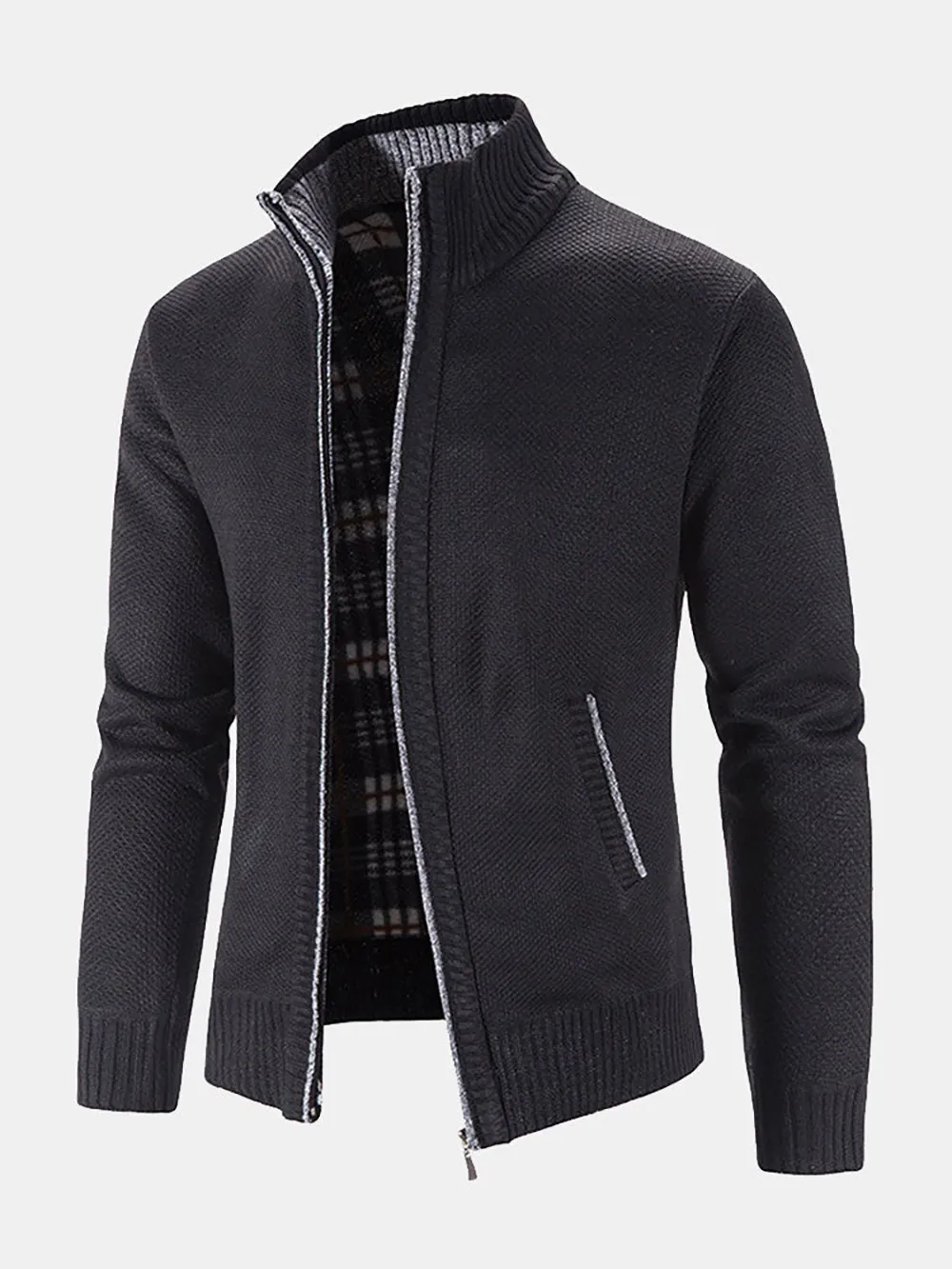 Man Zip Up Cardigan