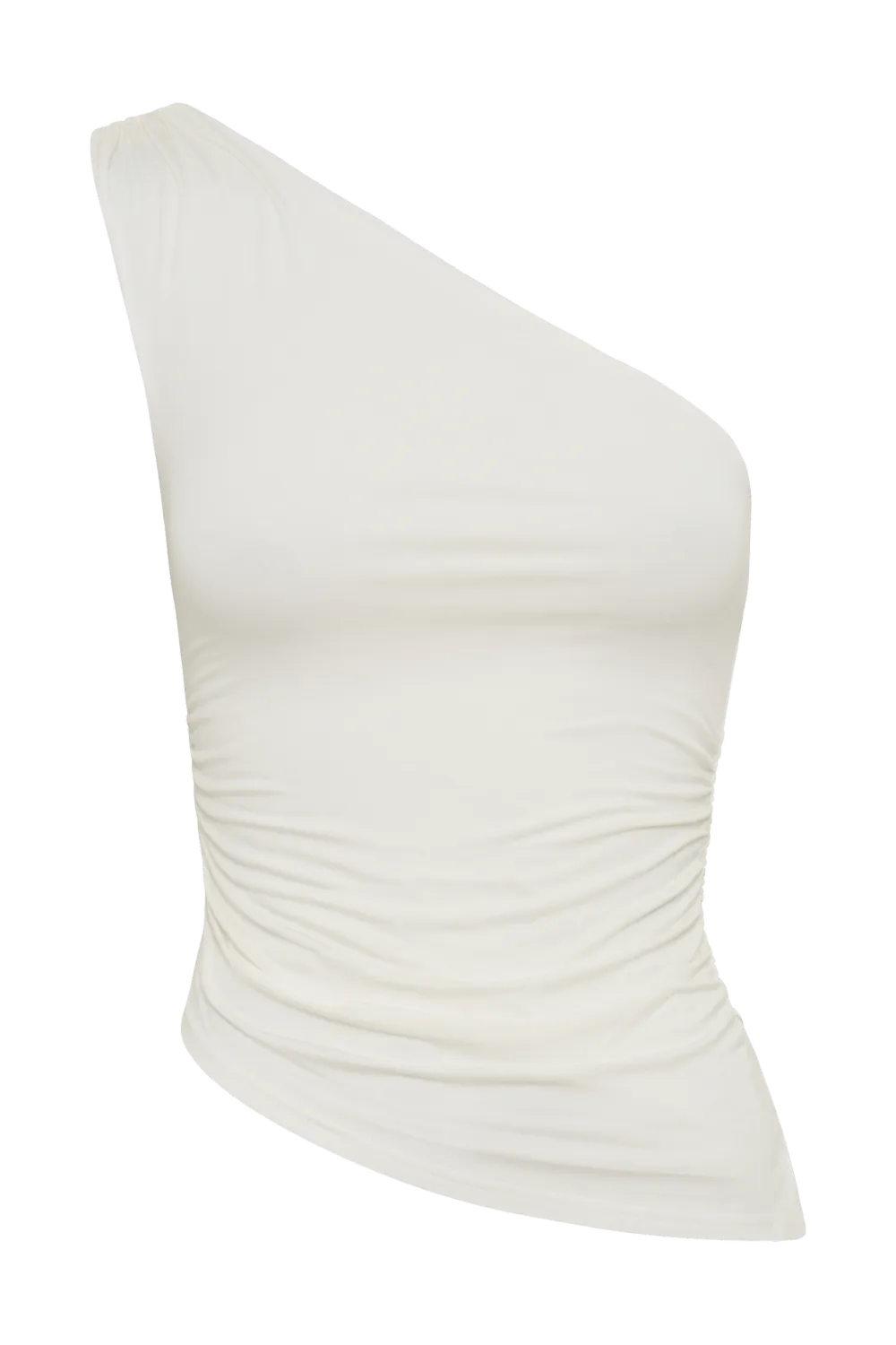 One Shoulder Modal Asymmetric Top