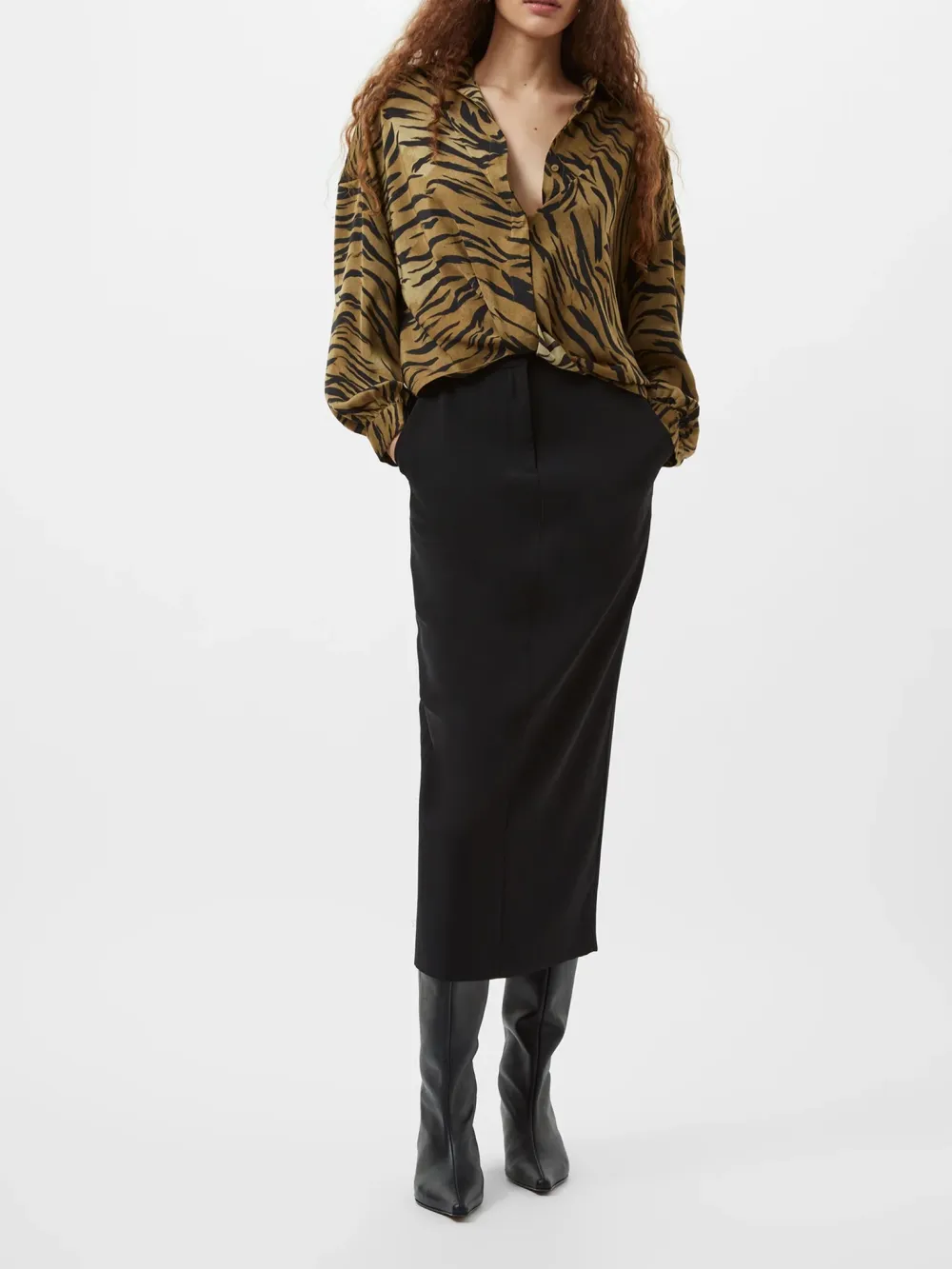 Trendy And Fashionable Striped Lapel Shirt