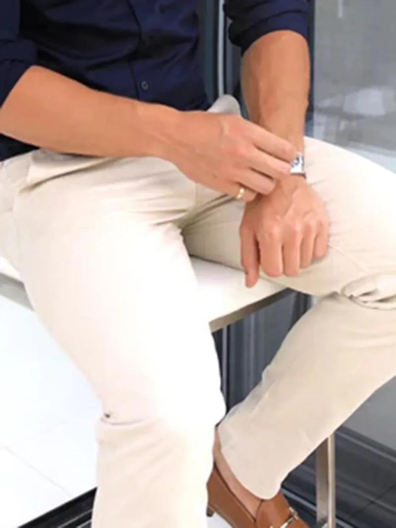 Men's Apricot Stretch Twill Pants