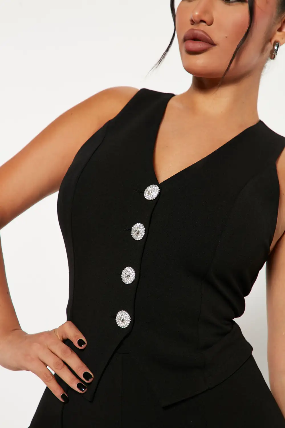 Chelsea Vest Pant Set - Black