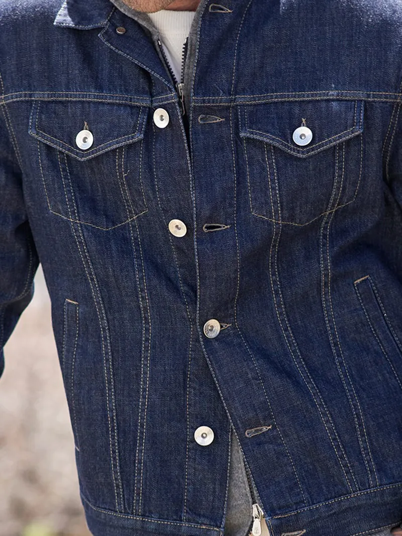 Men's Casual Oversized Denim Coat Jacket