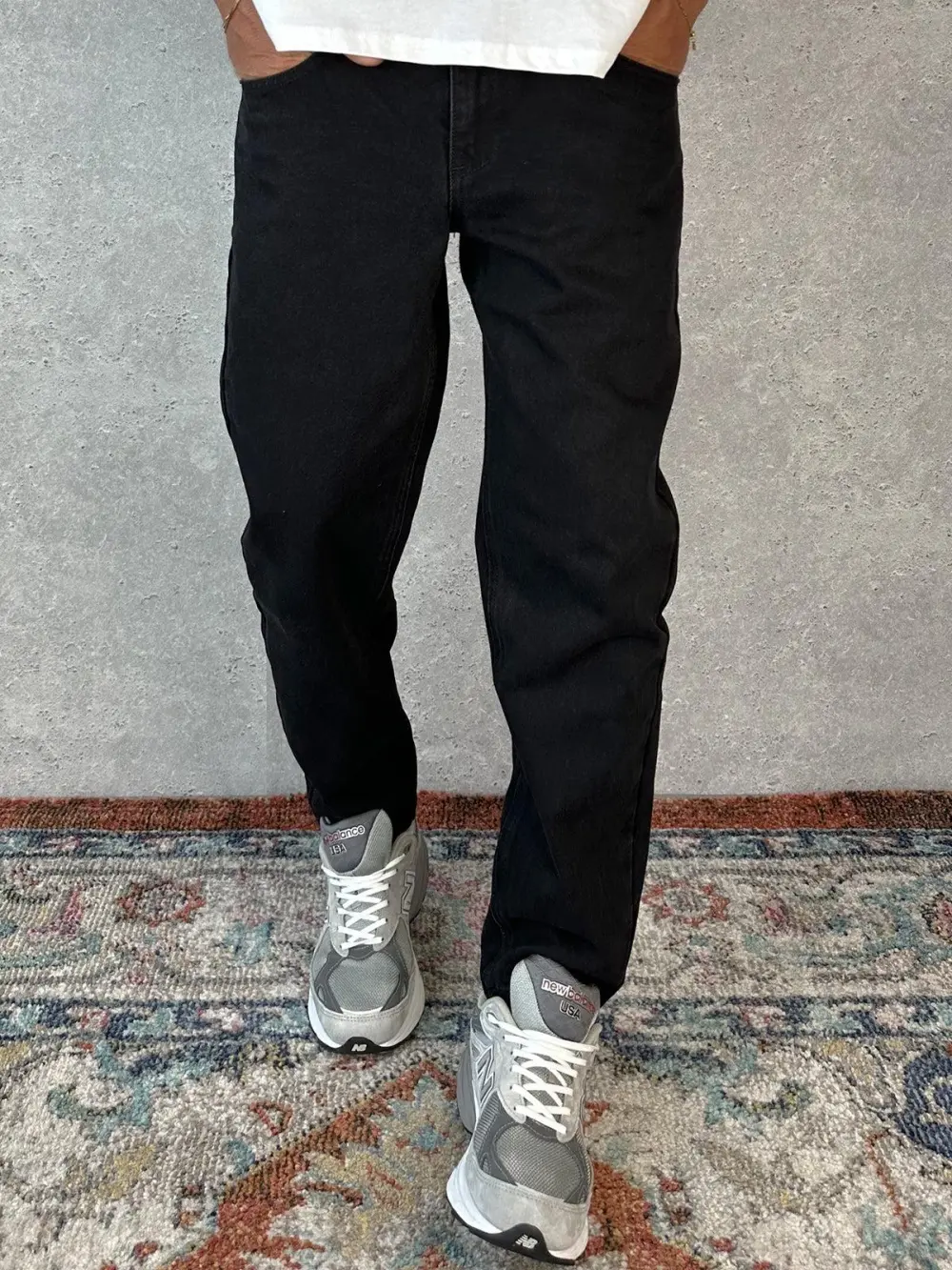 Simple And Soft Daily Calssic Black Denim