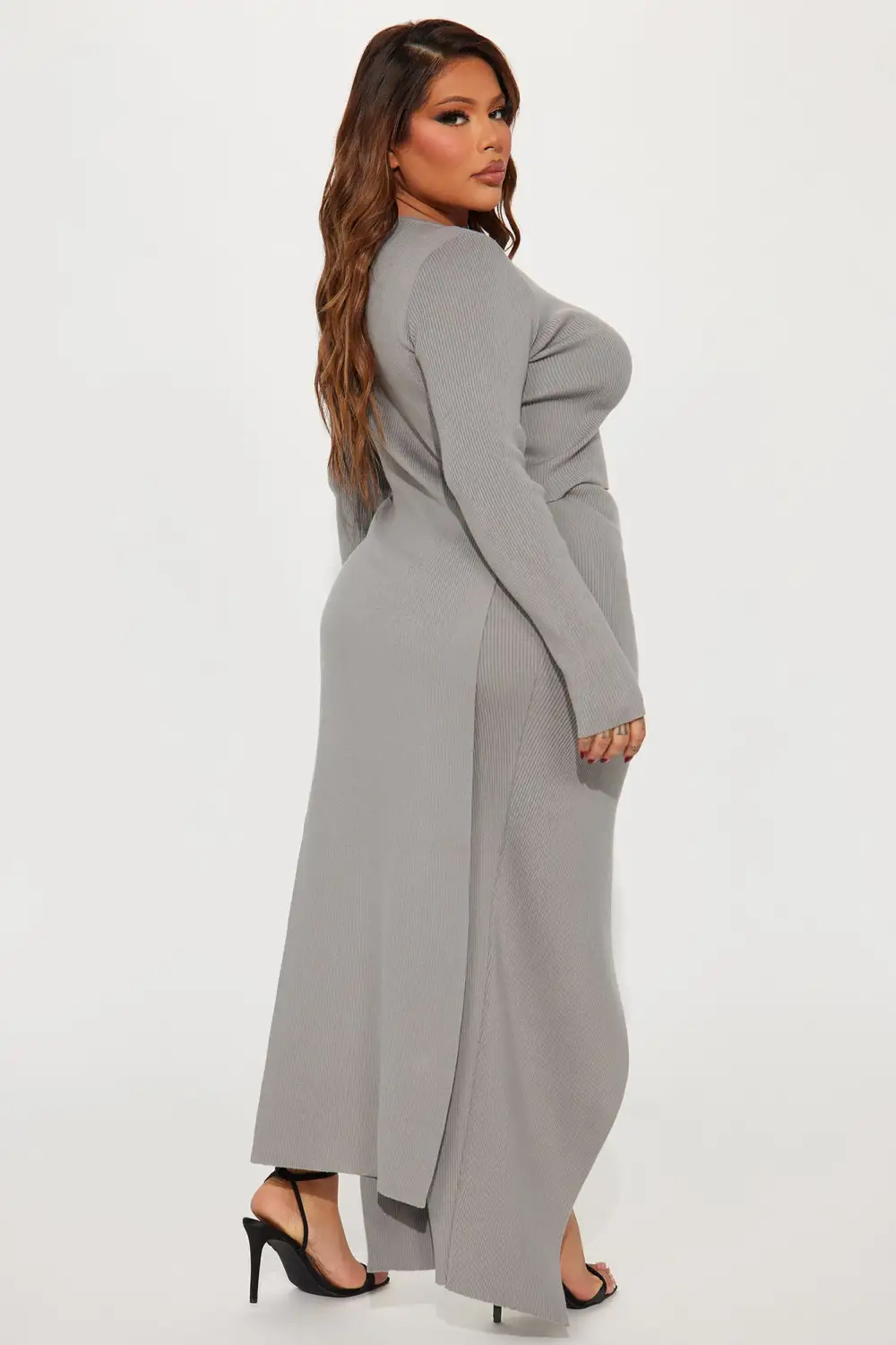 Mikayla Skirt Set - Charcoal