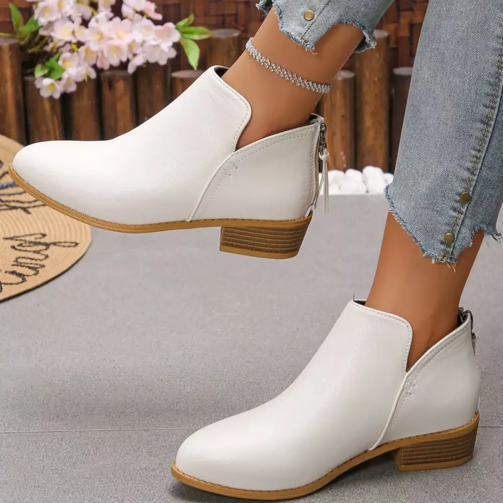 Versatile Pointed Toe Block Heel Boots
