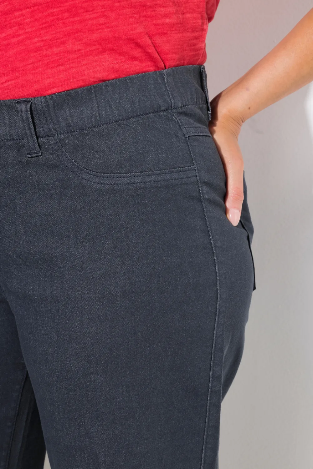 Solid Color Bell Bottom Jeans