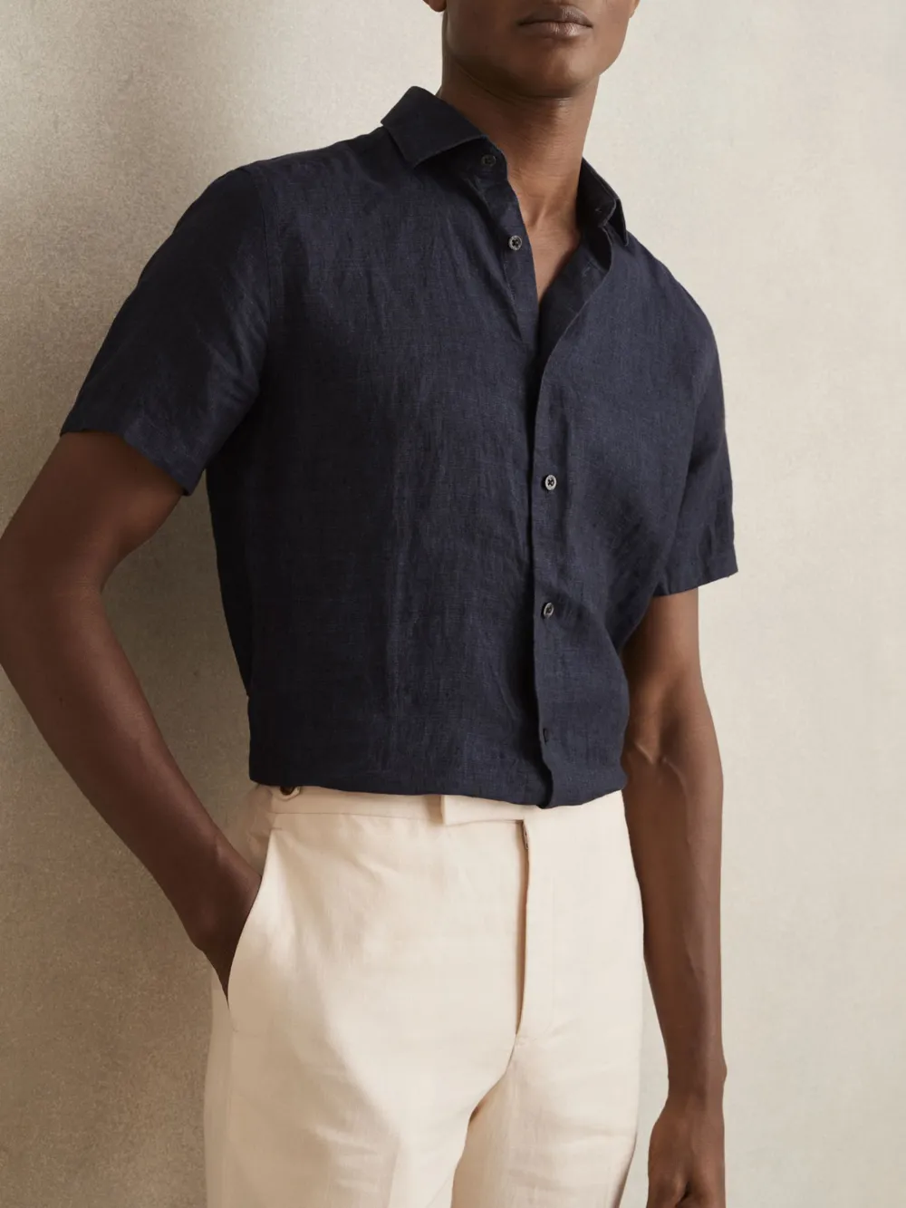 Loose Lapel Men's Casual Shirt