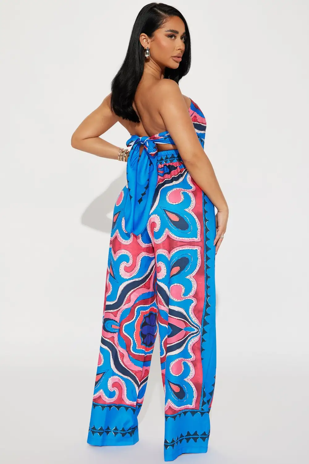 Rosario Pant Set - Blue/combo