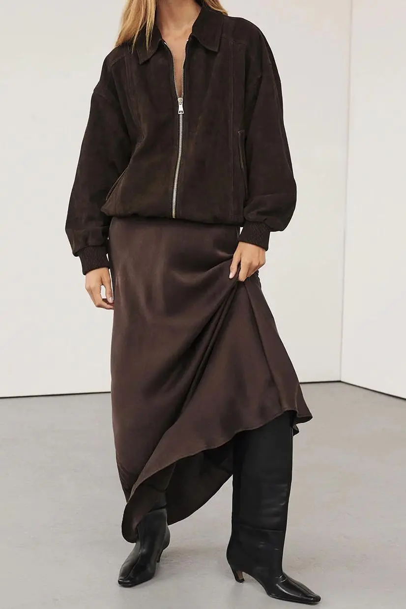 BITTER  SUEDE BOMBER