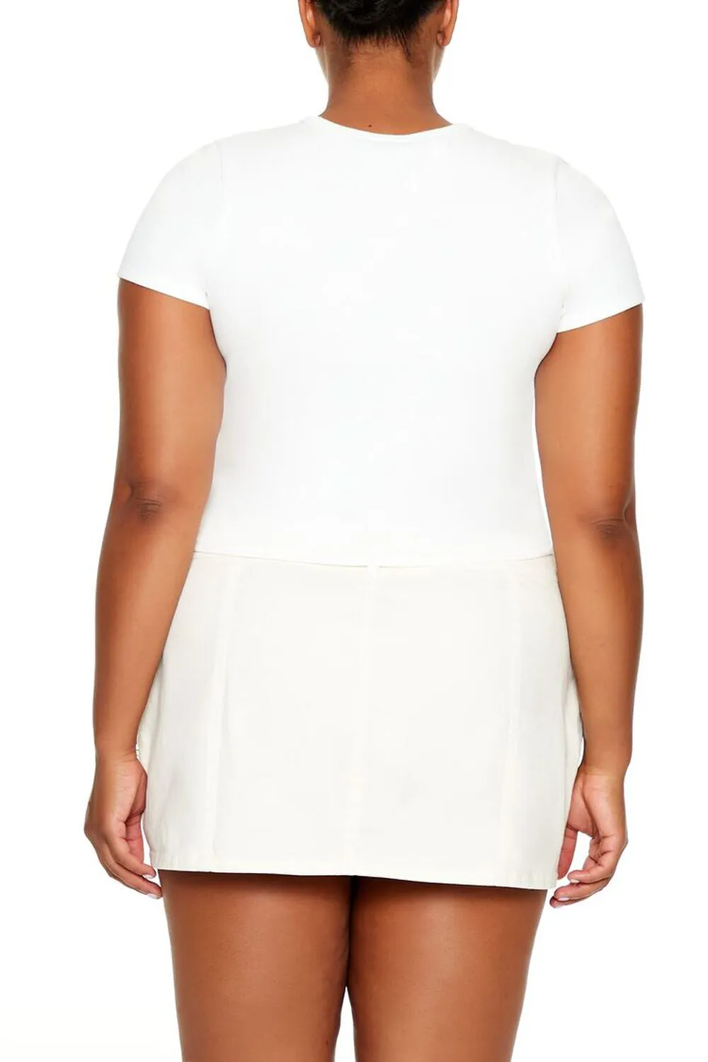 Plus Size Cap No Cap Print T-Shirt