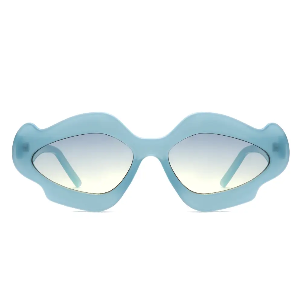 Rhinestone Geometric Frame Sunglasses