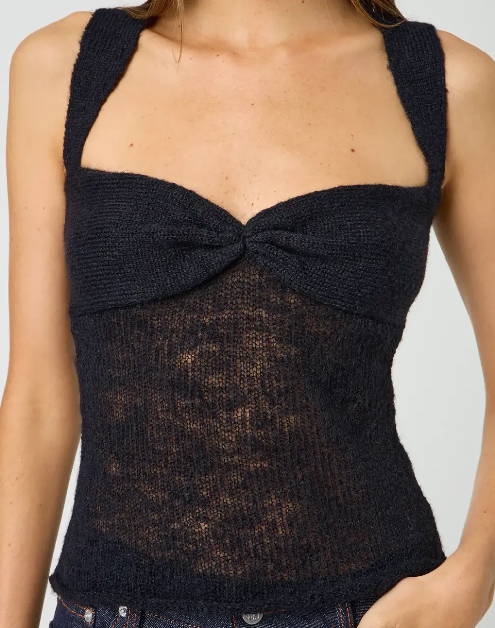 Daily Sheer Knit Top