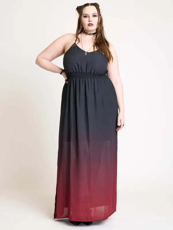 Dipped in Blood Maxi Dress