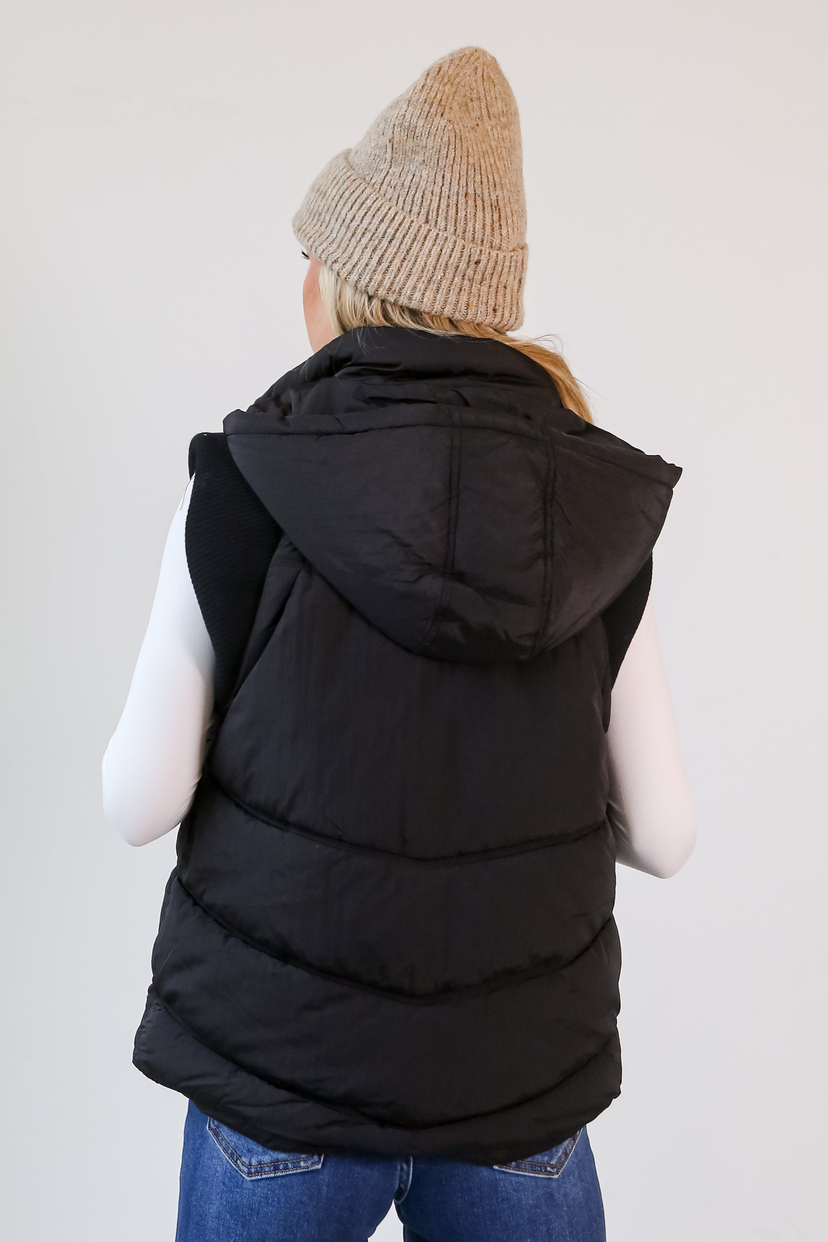 FINAL SALE - Mountainside Moments Hooded Puffer Vest