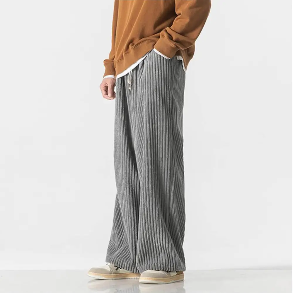 Textured Corduroy Wide Pants