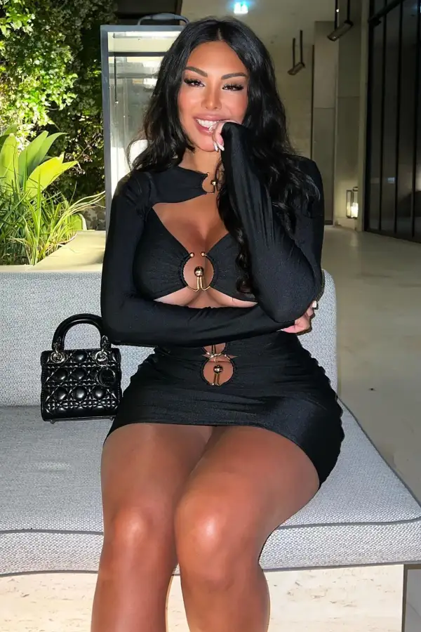 Say Nothing Mini Dress - Black
