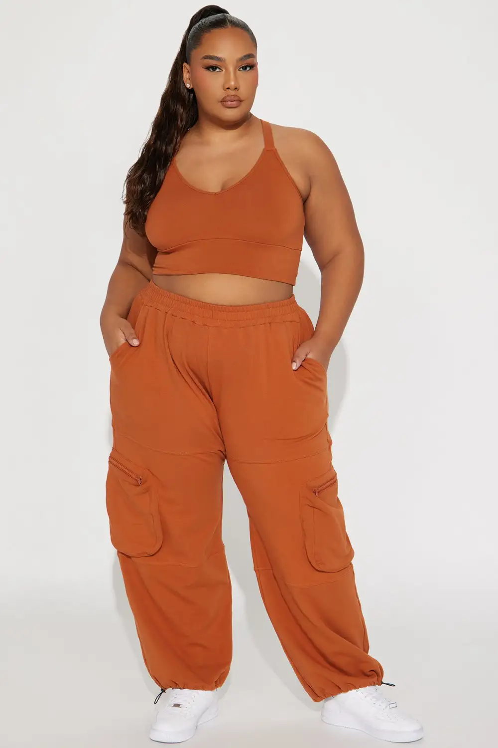 Gone Again Jogger Set  - Terracotta