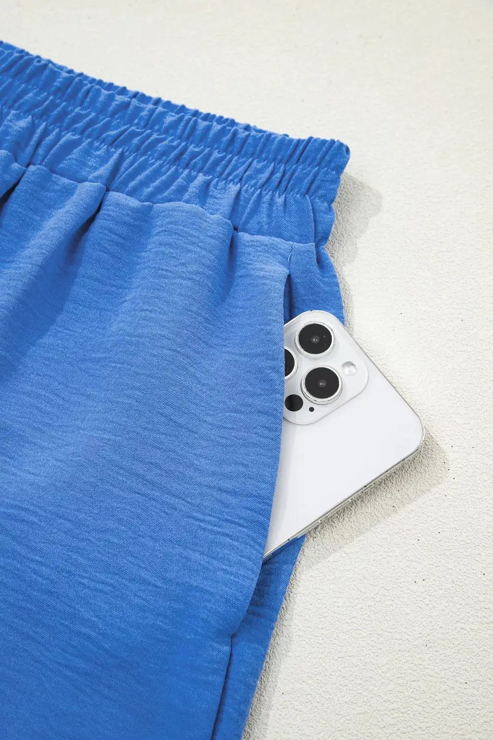 Casual Elastic Waist Flowy Shorts