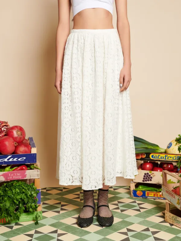 Lace Midi Skirt