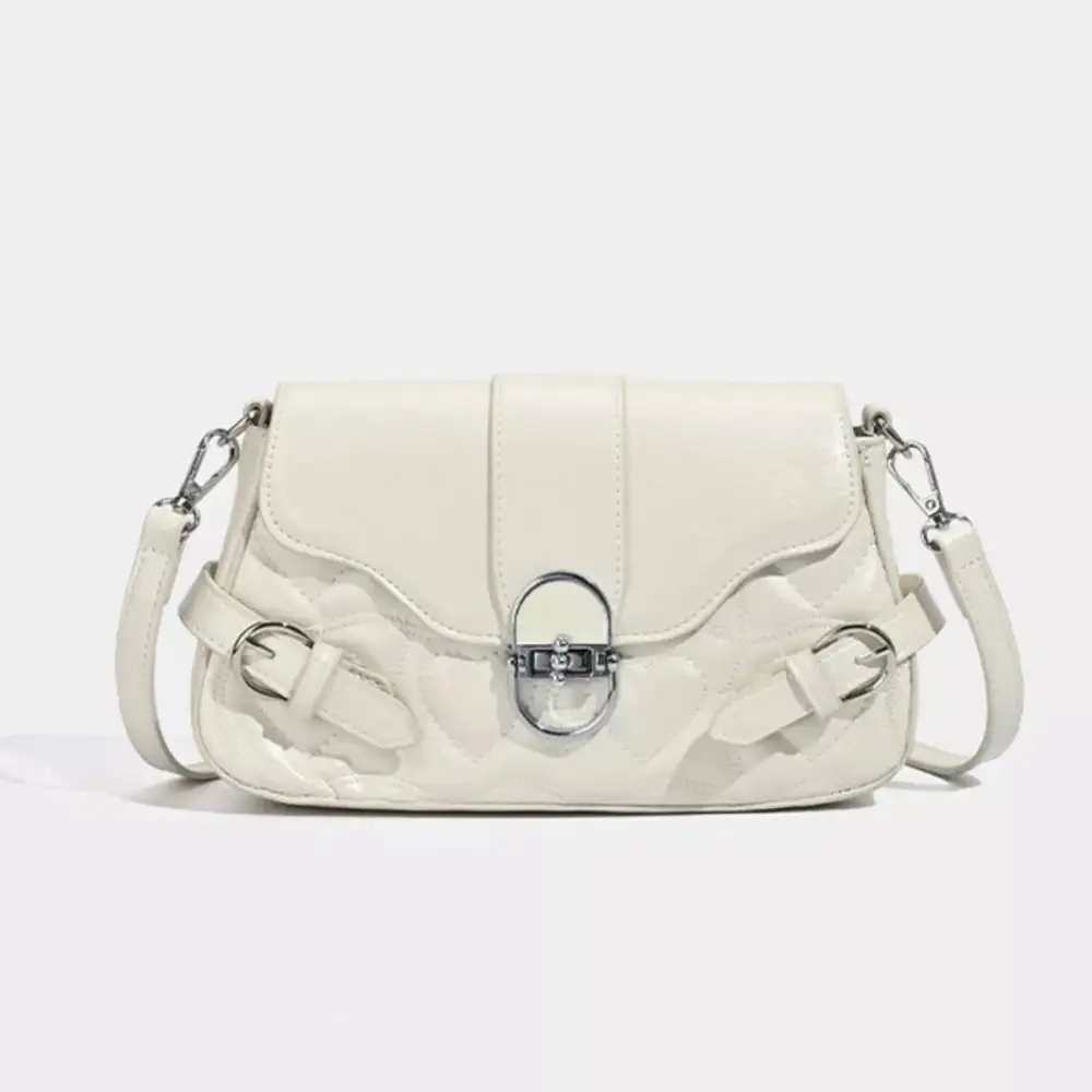 Quilted Buckle Crossbody Bag