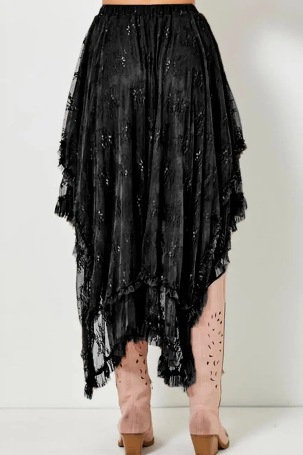 Lace Elastic Skirt