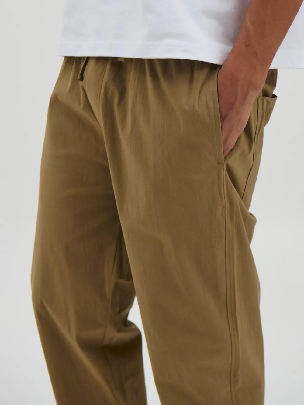 Simple And Comfortable Slim Khaki  Pant