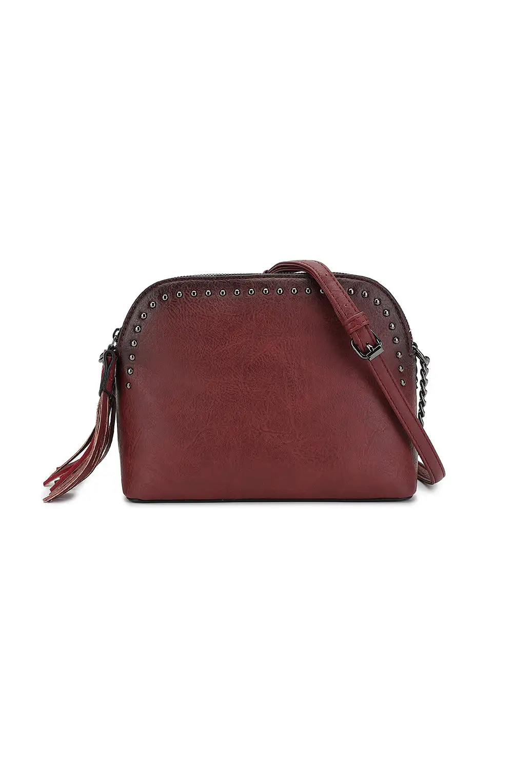 Triple Compartment Crossbody Bag