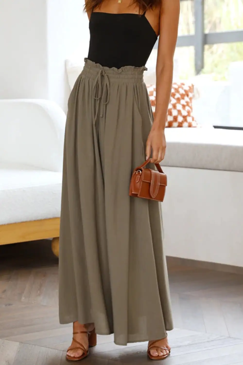 Easy Waist Wide Leg Pants