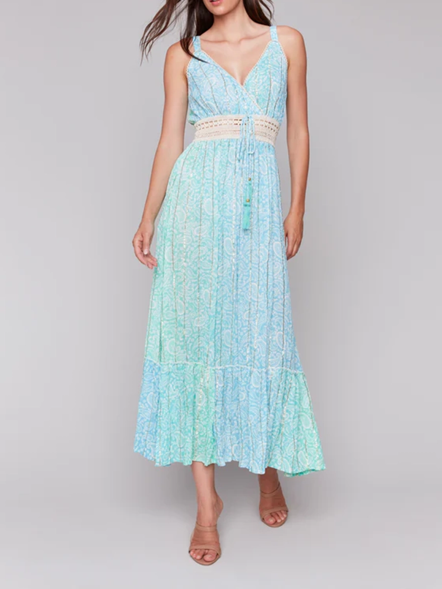 High-End And Elegant Gradient Long Dress