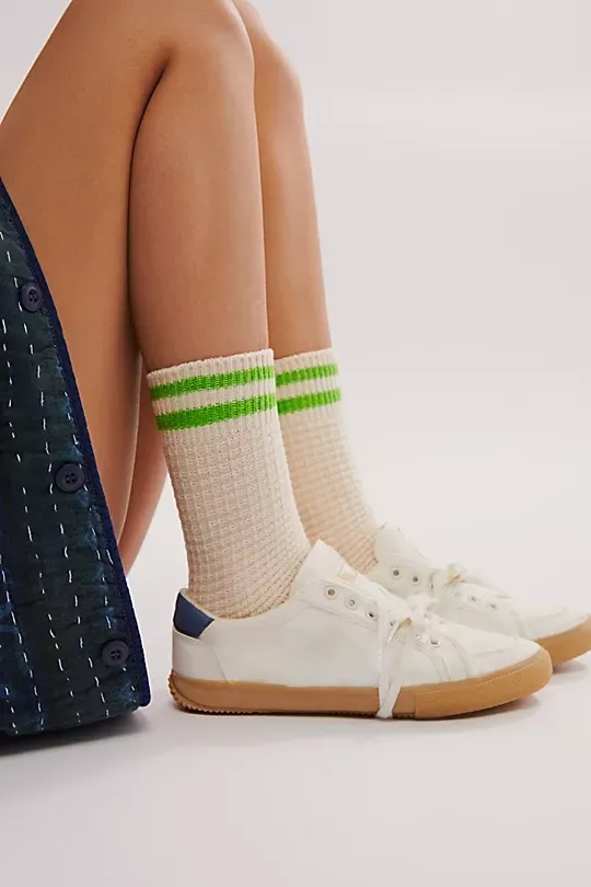 Cozy Stripe Socks Brown