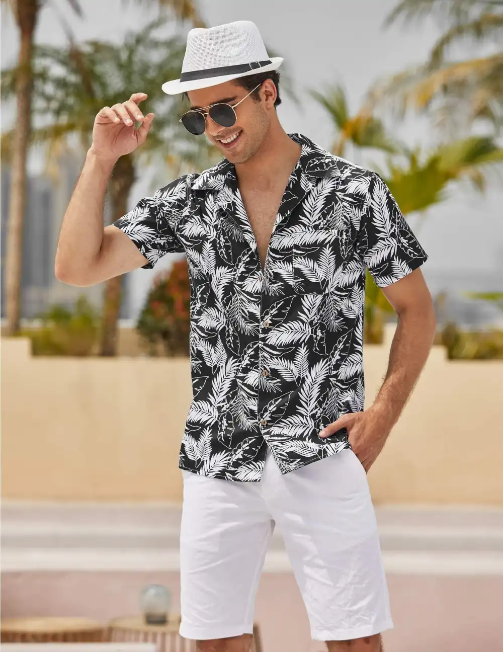 Soft Weave Cotton Linen Printed Shirt