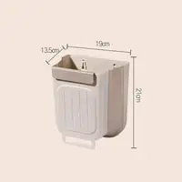 Wall-Mounted Collapsible Kitchen Trash Can – Household Waste Sorting Bin for Cabinet Doors or Walls