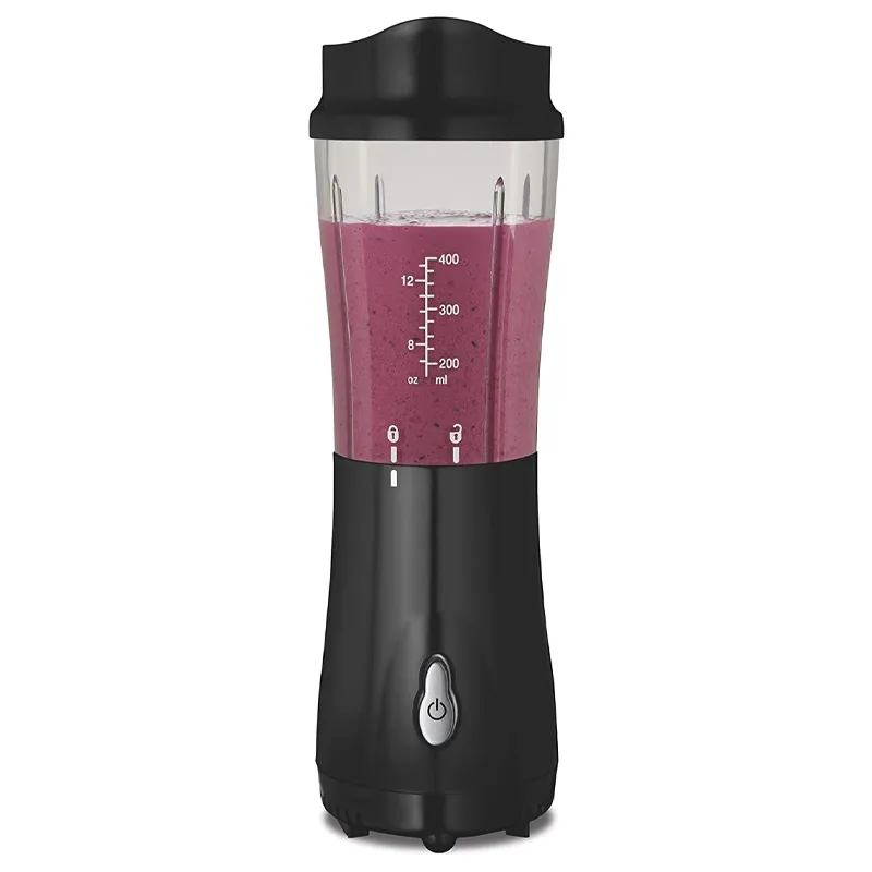 Shakes and Smoothies with BPA-Free Personal Blender, 14 oz, Raspberry