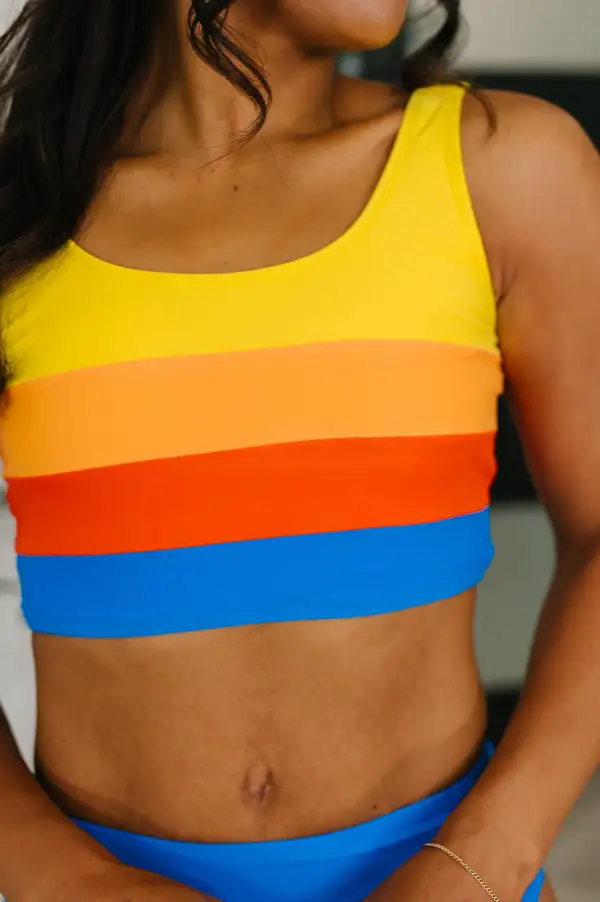 Tropic Ruched Two Piece Swim Set