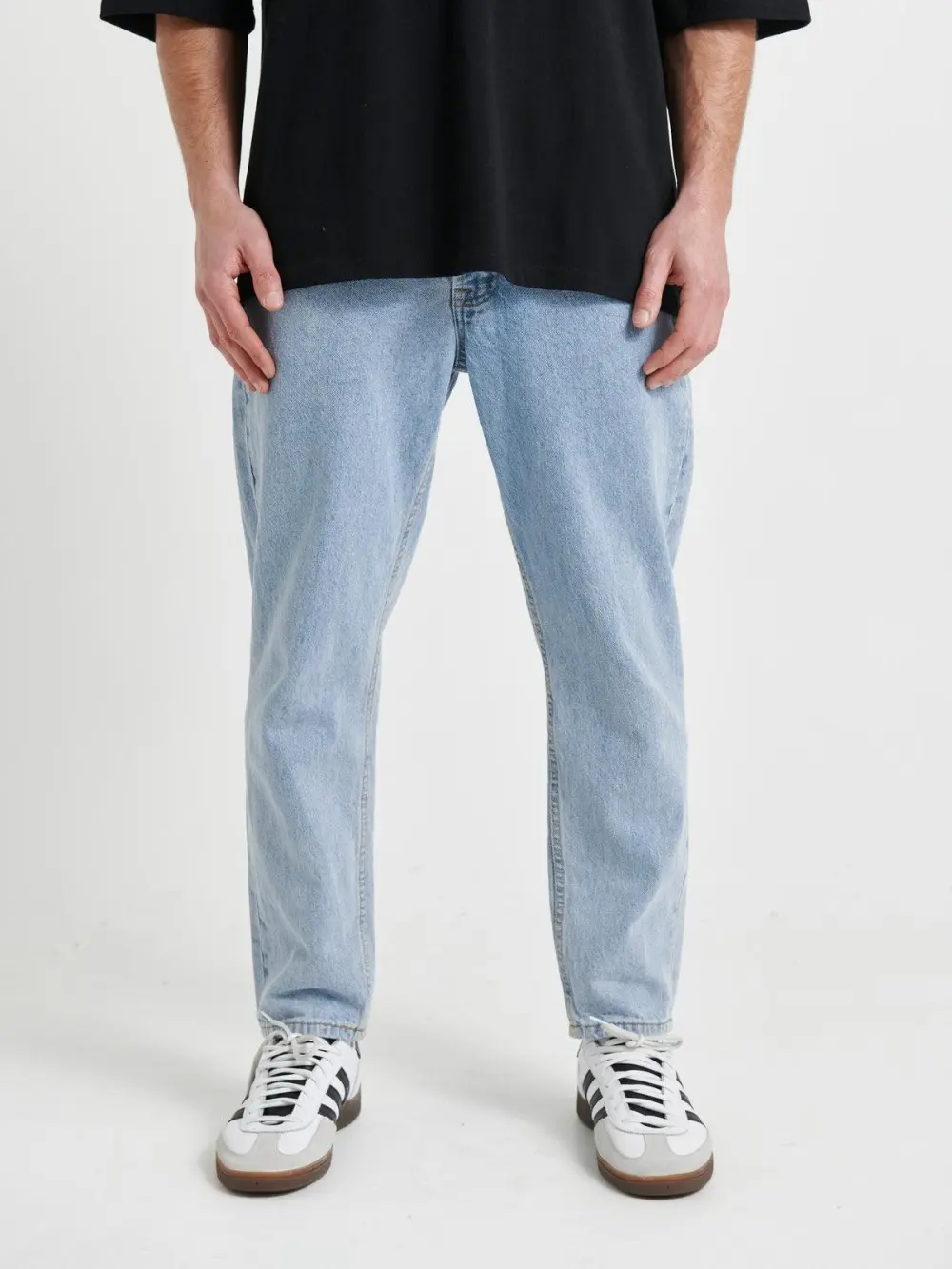 Simple And Soft Daily Comfortable Light Blue Denim