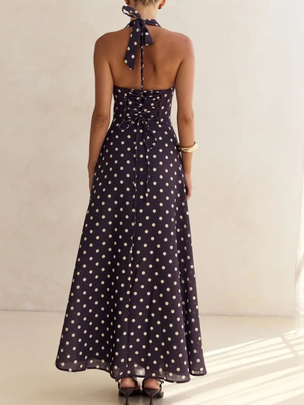 Clean Line Floral Printed Maxi Dress