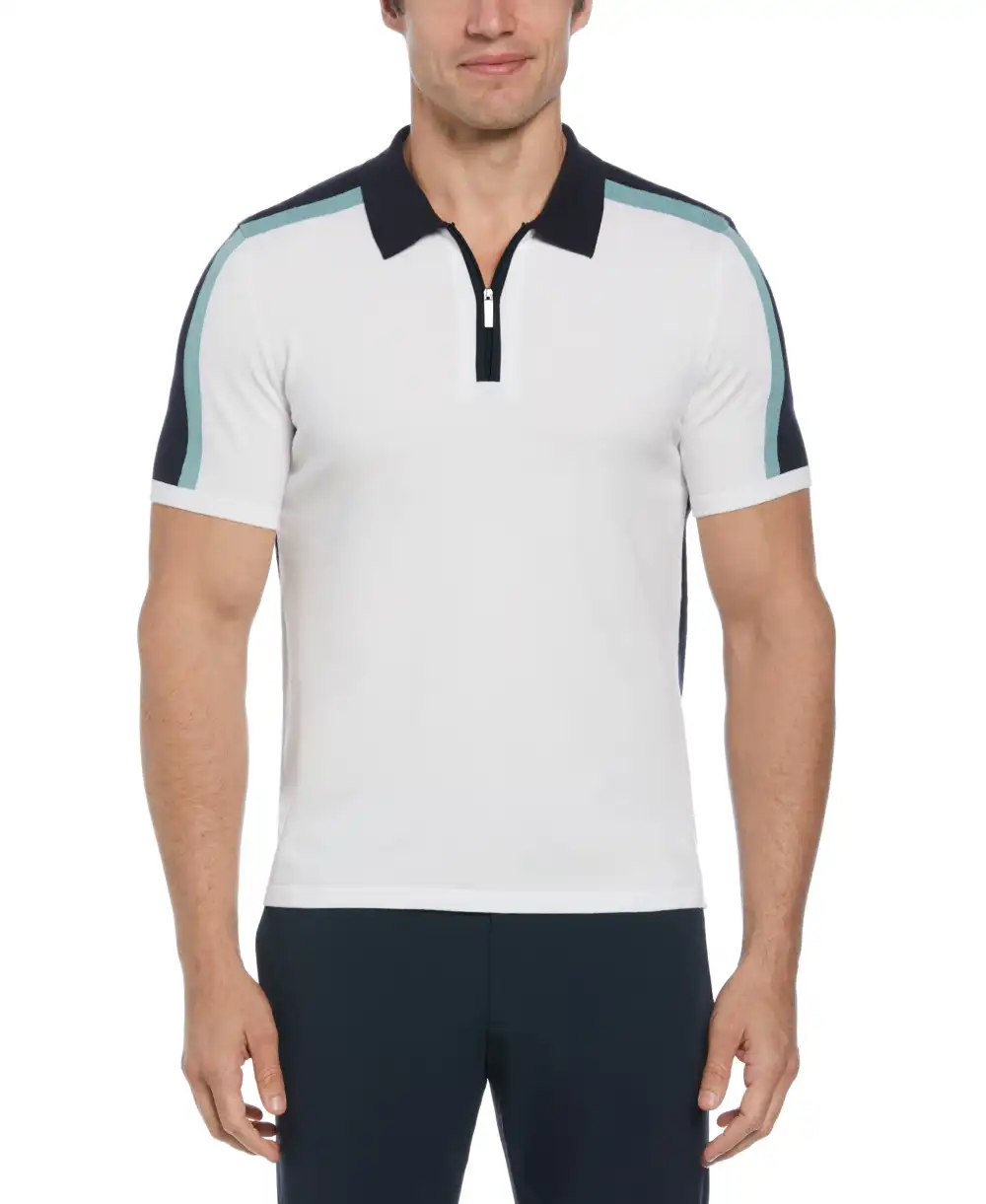 Tech Knit Color Block Polo