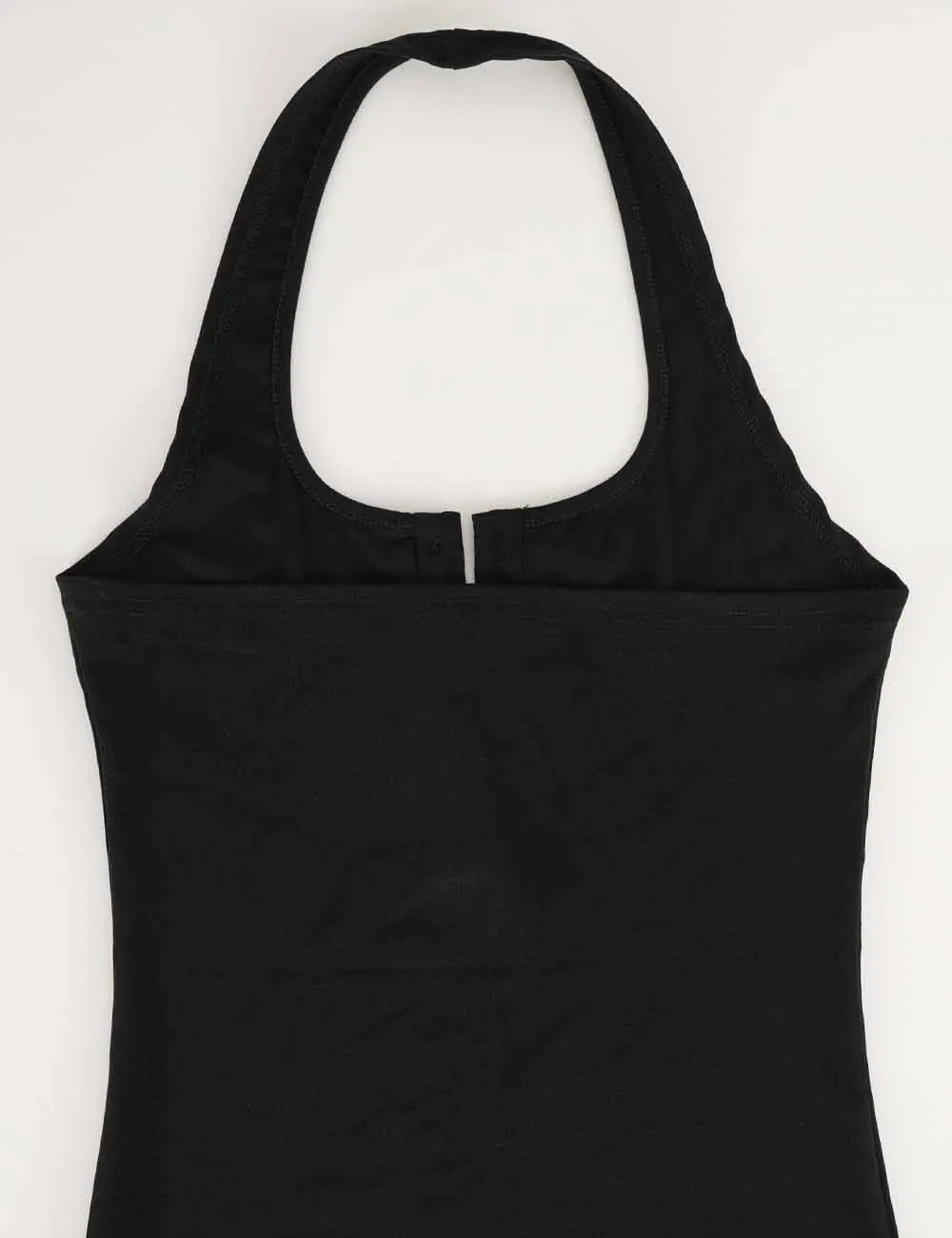 Chic Halter U Neck Sleeveless Button Front Tank Top