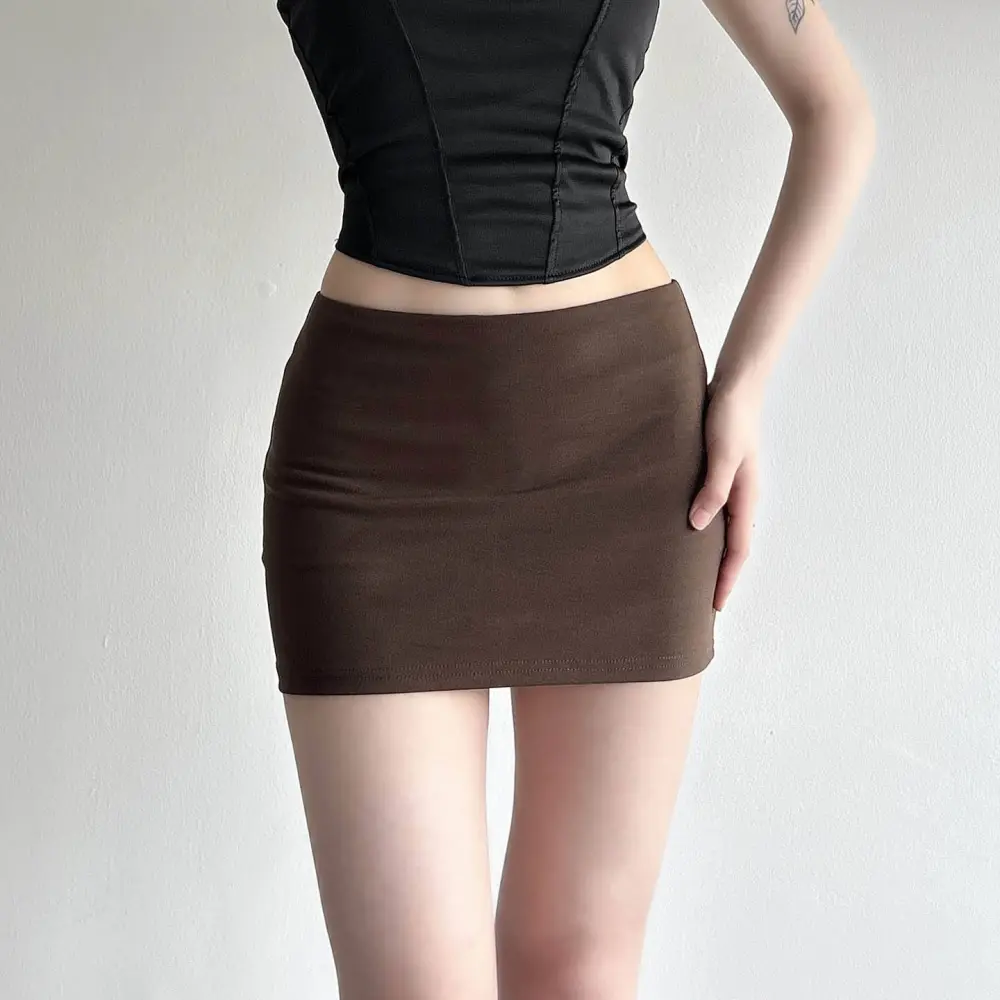 Premium Bodycon Mini Skirt with Built-in Shorts
