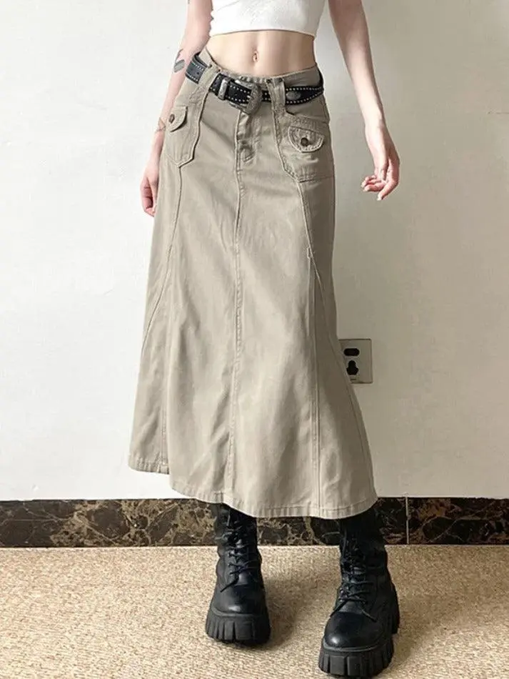 Heritage Pocket Maxi Skirt