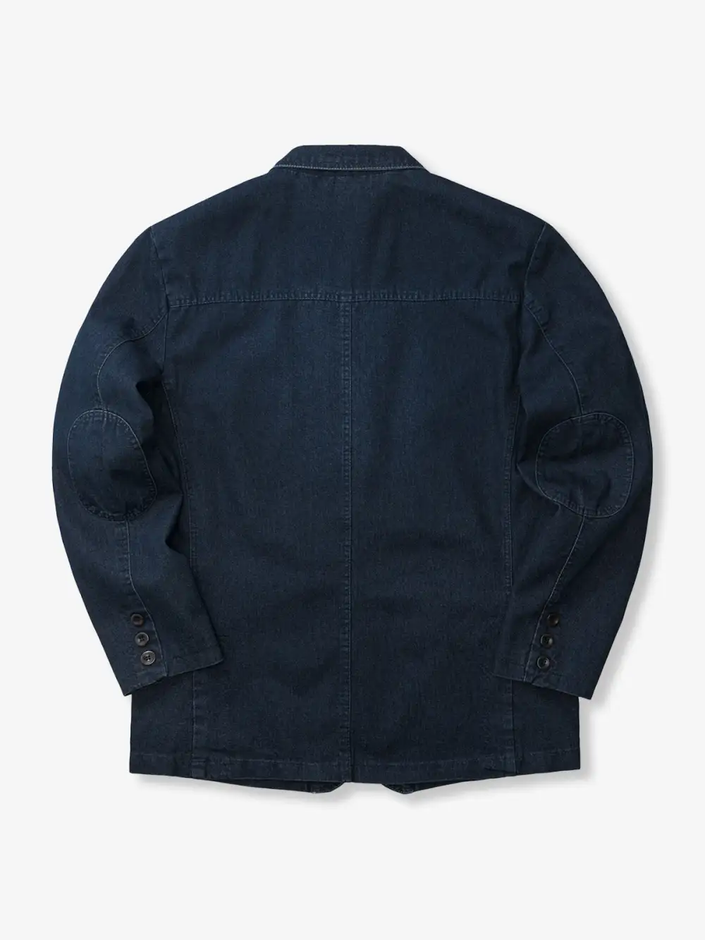 Men'S Denim Pocketed Tailored Jacket