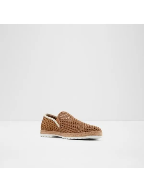 Cognac Soft Comfortable Crochet Textile Shoes