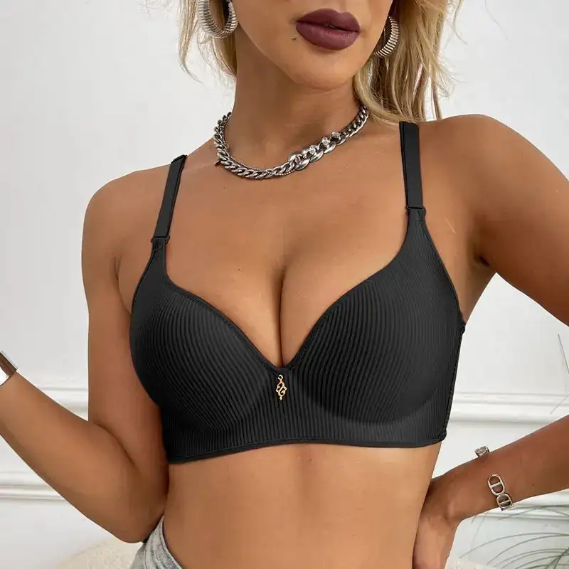 Classic Ribbed Push-Up Bra